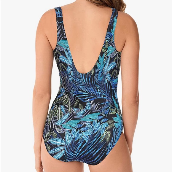 🍏swimall Sexy One Piece Bathing Suits Women Vintage Off Shoulders - Picture 2 of 2